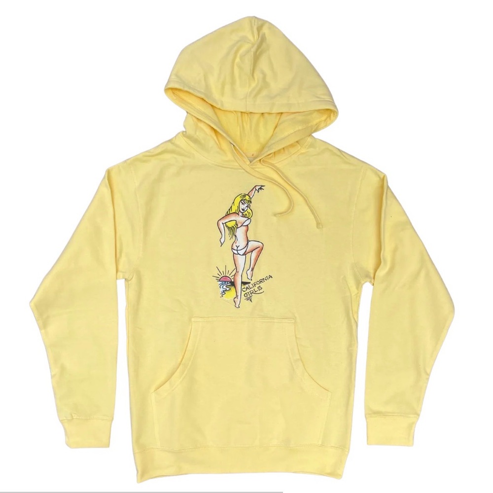 Lil Peep California Girls Yellow Hoodie – Size Medium – EUC